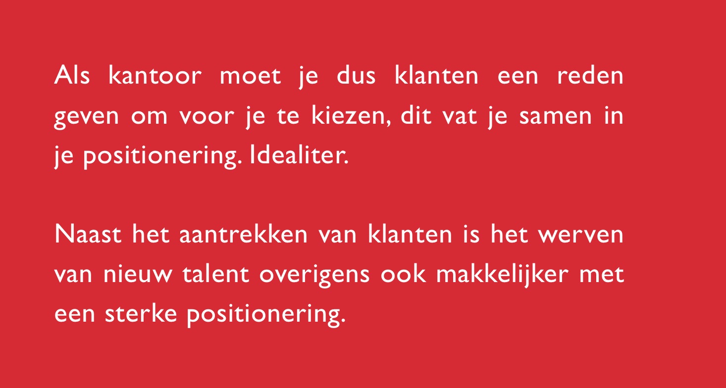 Waarom is een positionering van belang voor een advocatenkantoor